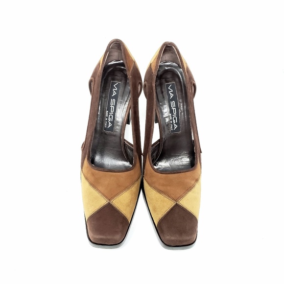 ❤ Via Spiga Lina Blonde Suede Heels ❤ - Picture 4 of 8